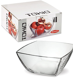 Салатник "Tokio" квадратный, 240х240 мм, глубокий, PASABAHCE, 53076