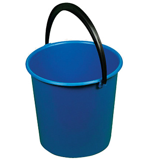 Ведро пластмассовое OfficeClean Professional, цвет синий, 10л