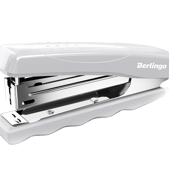 Степлер №10 Berlingo "Comfort" до 16л., пластиковый корпус, серый