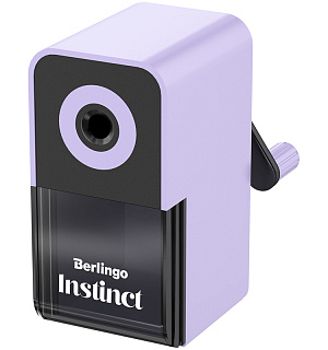 Точилка механическая Berlingo "Instinct", цвета в асс., пласт. корпус, инд. упаковка