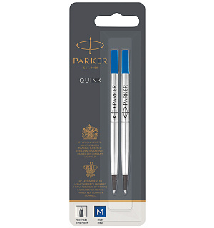 Стержень для роллера Parker "Refill Roller Ball" синий, 0,7мм, 2шт., блистер