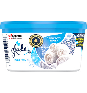 Освежитель воздуха мини-гель Glade "Свежесть белья", 70гр