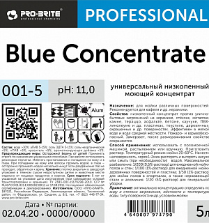 Профхим д/руч.мытья пола щел д/керам.плитки Pro-Brite/Blue Concentrate,5л