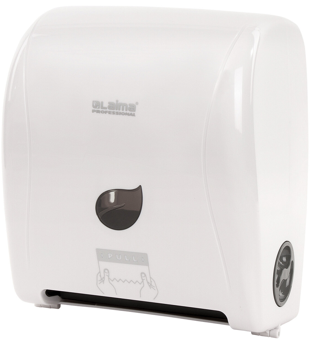 Диспенсер для полотенец в рулонах LAIMA PROFESSIONAL ECO (Система Н1), механический, белый, ABS-пластик, 606550