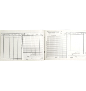Кассовая книга (форма КО-4) OfficeSpace, А4, 96л., горизонт., 280*190мм, мелов. картон, блок газетный