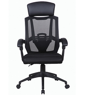 Кресло офисное BRABIX "Nexus ER-401", с подголовником, черное, 531835