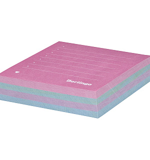 Блок для записи декоративный на склейке Berlingo 8,5*8,5*2см, ассорти 4 дизайна, 200л.