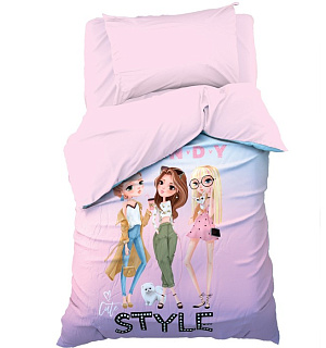 Постельное белье "Этель" 1,5 сп Style 143х215 см, 150х214 см, 50х70 см -1 шт, 100% хл, бязь