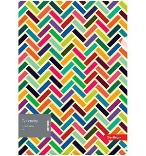 Папка-уголок Berlingo "Geometry", А4, 200мкм, с рисунком
