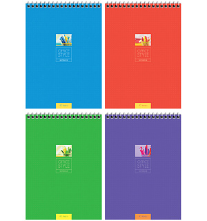 Блокнот А5 40л. на гребне ArtSpace "Моноколор. Office style"