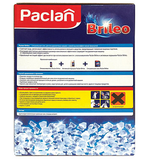 Соль от накипи в посудомоечных машинах 1 кг PACLAN Brileo, 419150