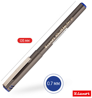 Ручка-роллер Luxor синяя, 0,7мм, одноразовая