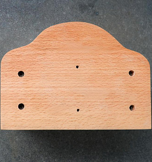 Держатель для туалетной бумаги, 19х14х12 см, массив бука