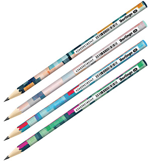 Карандаш ч/г Berlingo "Trend" HB, круглый, заточен., ассорти