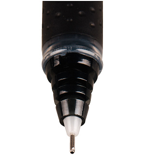 Ручка-роллер Pilot "Hi-Techpoint" черная, 0,5мм, грип, игольчатый пишущий узел, одноразовая