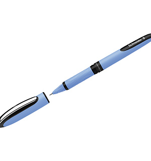 Ручка-роллер Schneider "One Hybrid N" черная, 0,7мм, игольчатый пишущий узел, одноразовая