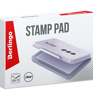 Штемпельная подушка Berlingo, 105*73мм, неокрашенная, металлическая
