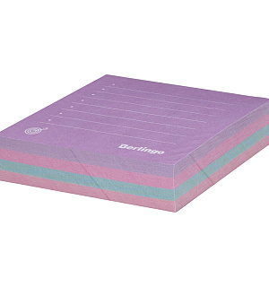 Блок для записи декоративный на склейке Berlingo 8,5*8,5*2см, ассорти 4 дизайна, 200л.