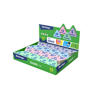 Ластик Berlingo "Zoo", треугольный, термопластичная резина, 28*24*10мм