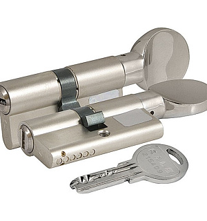 Цилиндровый механизм KALE 164 SM/90, 35х10х45 мм, с вертушкой, цвет никель