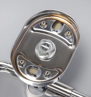 Держатель для туалетной бумаги с крышкой, Accoona A11205, цвет хром