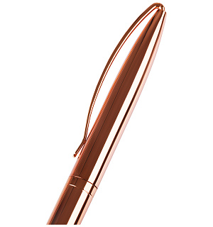 Ручка шариковая автоматическая MESHU "Rose gold" синяя, 1,0мм