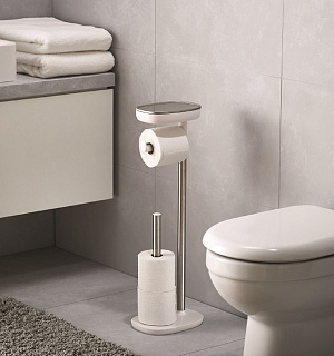 Держатель для туалетной бумаги с подносом EasyStore