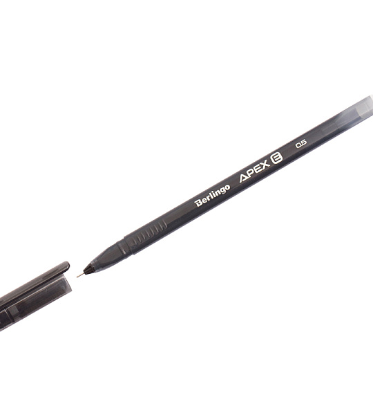 Ручка гелевая стираемая Berlingo "Apex E" черная, 0,5мм, трехгранная