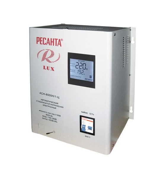Стабилизатор напряжения Ресанта АСН 8000 Н/1-Ц Lux
