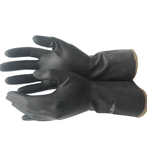Перчатки резиновые технические кислотощелочестойкие КЩС Тип-2, АЗРИ, размер 8, М (средний), К20Щ20