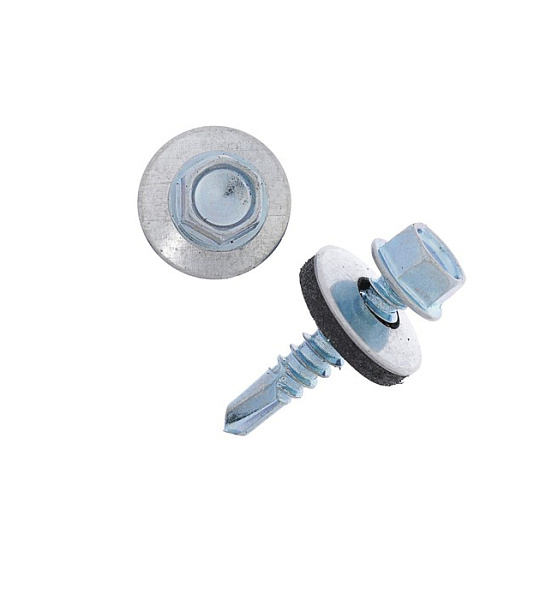 Саморезы кровельные с шайб., с рез.прокл., 5.5х25, 250 шт.