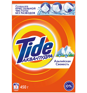 Порошок для машинной стирки Tide "Альпийская свежесть", 450г