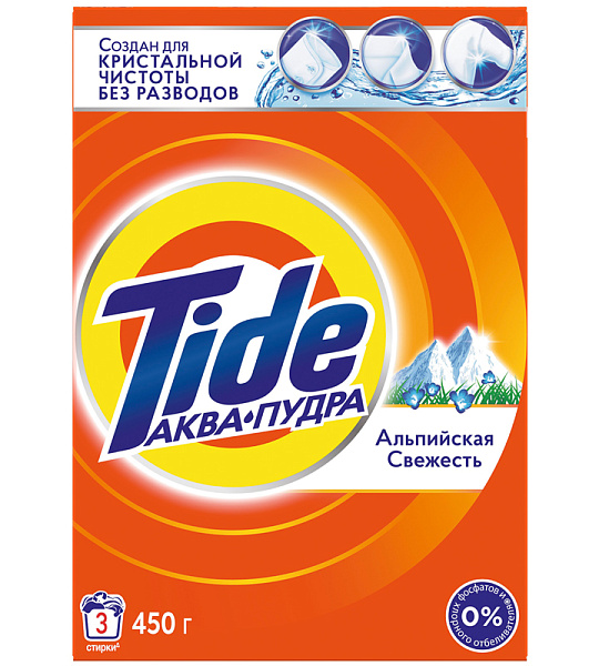Порошок для машинной стирки Tide "Альпийская свежесть", 450г
