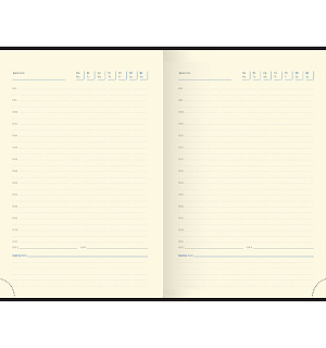 Ежедневник недатированный, A5, 136л., кожзам, Berlingo "DoubleBlack", черный срез, черный, с рисунком