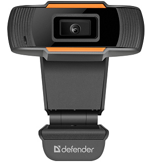 Веб-камера Defender G-lens 2579, 2 МП, 1280*720, встроенный микрофон, черный