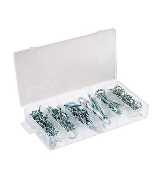 Набор шурупов с кольцом и полукольцом ТУНДРА krep, 151 предмет