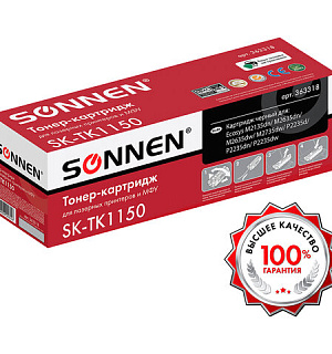 Тонер-картридж SONNEN (SK-TK1150) для KYOCERA ECOSYS M2135DN/M2635DN/M2735DW; P2235, ресурс 3000 страниц, 363318