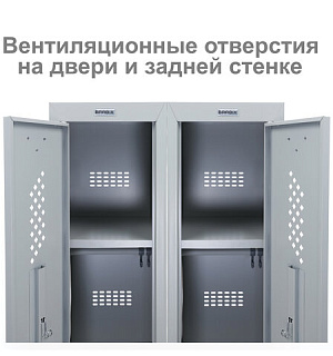 Шкаф металлический для одежды BRABIX "LK 11-40", УСИЛЕННЫЙ, 1 секция, 1830х400х500 мм, 20 кг, 291130, S230BR403102