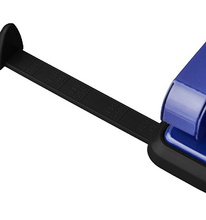 Дырокол Attache до 35 листов, с блокиратором, металлич., синий