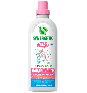 Кондиционер для детского белья Synergetic "Нежное прикосновение", биоразлагаемый, 1л