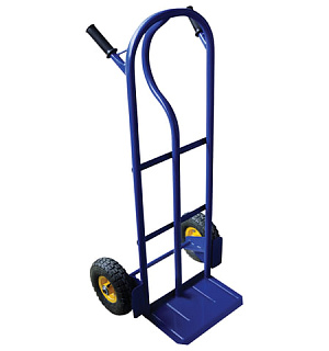 Тележка грузовая двухколесная, до 250 кг, пневмоколёса D=250 мм, КГ 250