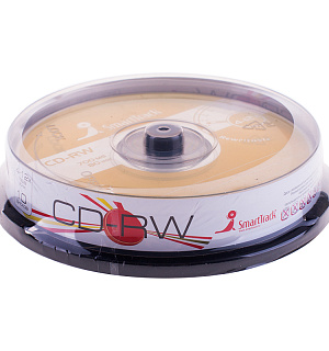 Диск CD-RW 700Mb Smart Track 4-12x Cake Box (10шт)