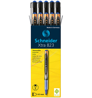 Ручка-роллер Schneider "Xtra 823" синяя, 0,5мм, одноразовая