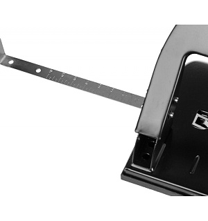 Дырокол Attache Economy до 30 листов, с линейкой, цвет черный