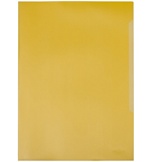 Папка-уголок Durable, А4+, 180мкм, прозрачная желтая