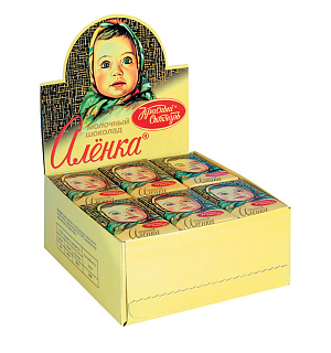 Шоколад КРАСНЫЙ ОКТЯБРЬ "Аленка", 15 г, в шоубоксе, КО07747