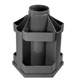 Настольная подставка СТАММ "Maxi Desk", вращающаяся, серый