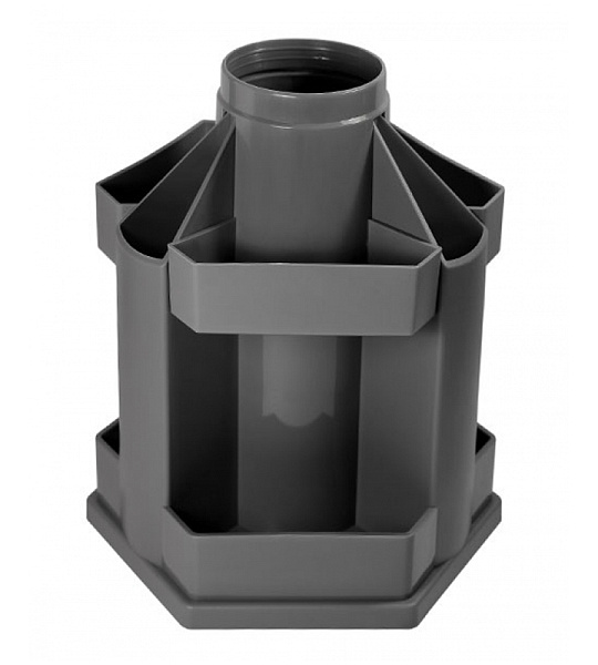 Настольная подставка СТАММ "Maxi Desk", вращающаяся, серый