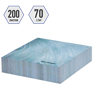 Блок для записи декоративный на склейке Berlingo "Fantasy" 8,5*8,5*2см, голубой, 200л.