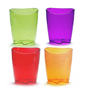 Подставка-стакан СТАММ "Офис. Премиум", пластик, круглый, ассорти